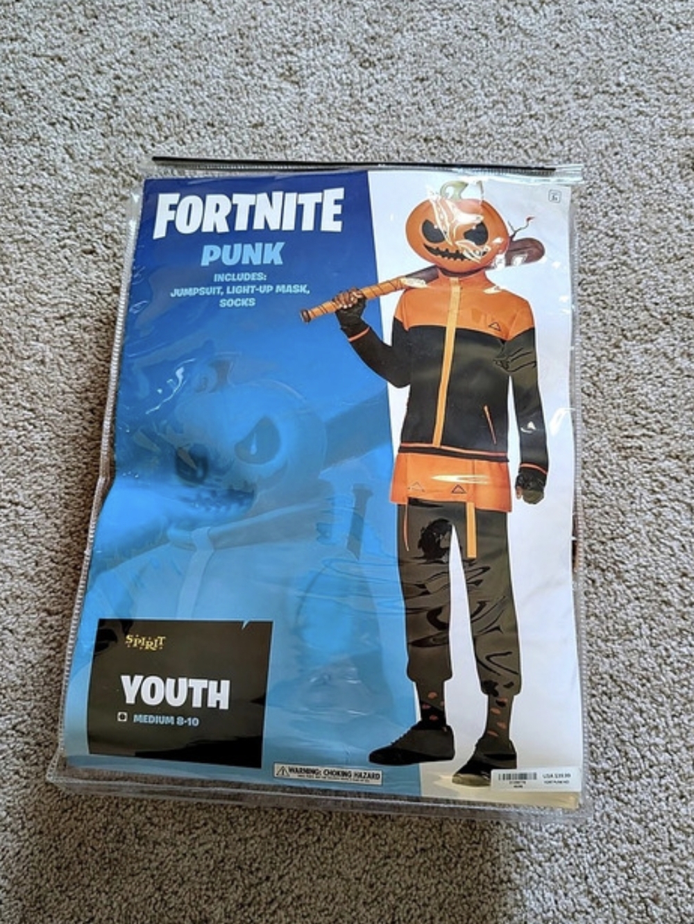 Fortnite Pumpkin Unisex Costume Youth